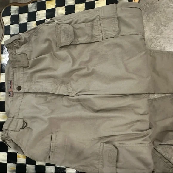 5.11 PANTS TACTICAL KHAKI COTTON CANVAS (2)Pant SET 34x32 - Picture 6 of 7